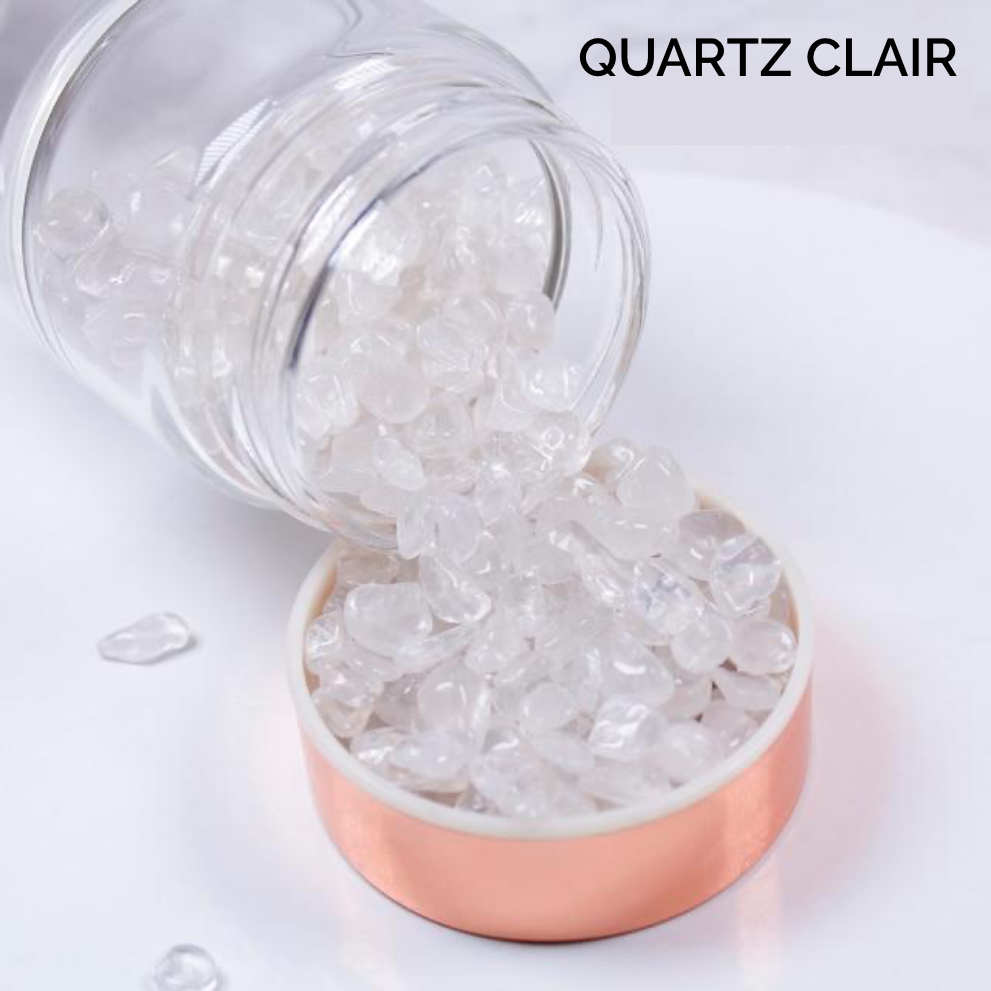 Bouteille Elixir de Quartz Clair - Infuseur d'énergie