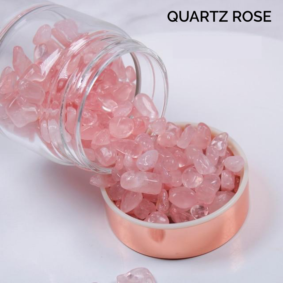 Bouteille Infuseur à Thé en Verre de Cristal - Or Rose - Quartz Rose -  AWGifts France - Votre grossiste de Cadeaux dans toute l'Europe