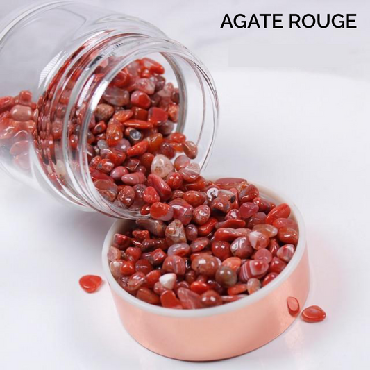 Bouteille Elixir d'Agate Rouge - Infuseur d'énergie