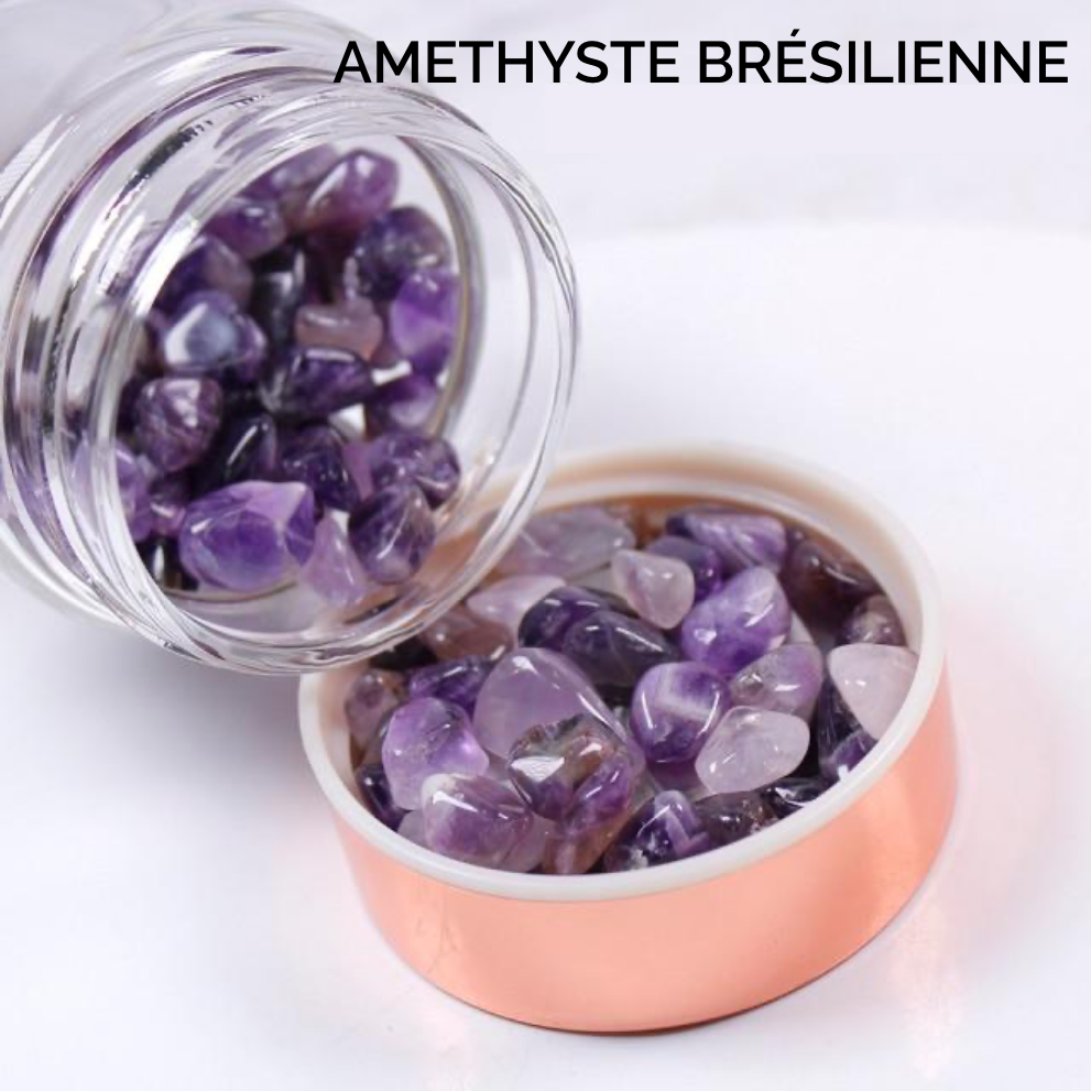 Bouteille Elixir d'Amethyste Brésilienne - Infuseur d'énergie