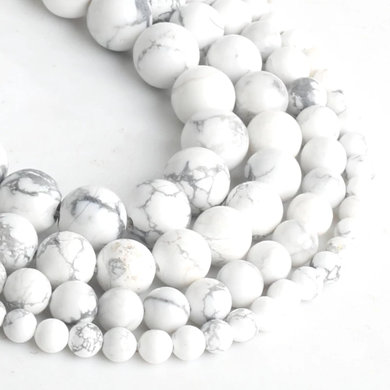 Perles vrac en pierre Howlite