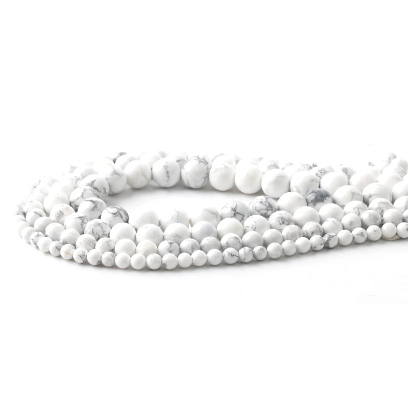 Perles vrac en pierre Howlite