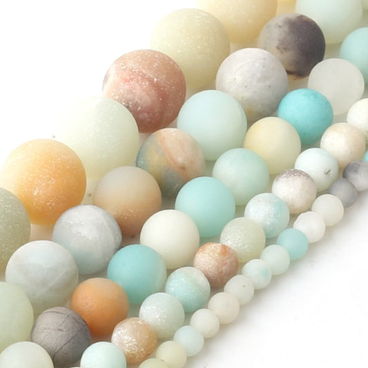 Perles vrac Amazonite Matte