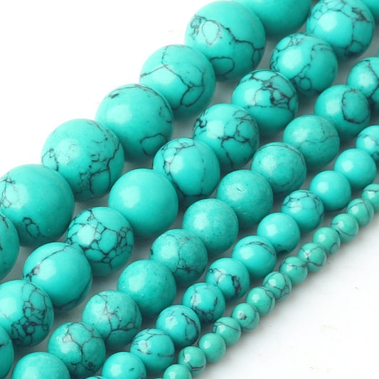 Perles vrac Howlite Verte