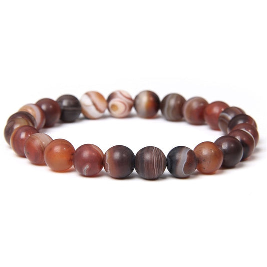 Bracelet Agate Marron