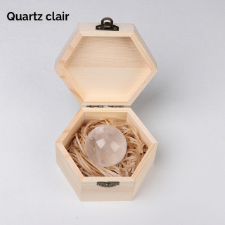 Pierre roulée sphère Quartz Clair